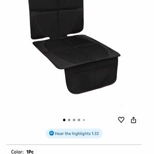 Black Car Seat Protector